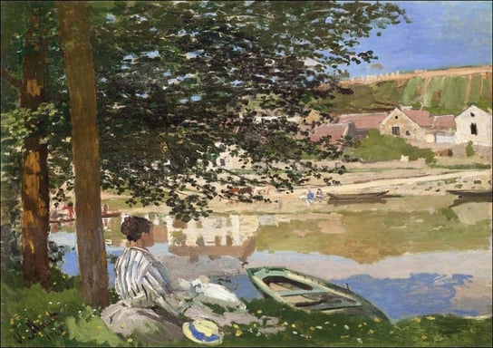 Galeria Plakatu, Plakat, On the Bank of the Seine, Bennecourt, Claude Monet, 84,1x59,4 cm Galeria Plakatu