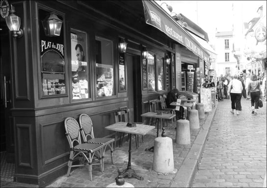 Galeria Plakatu, Plakat, Paryż Montmartre. Kawiarnia., 29,7x21 cm Galeria Plakatu