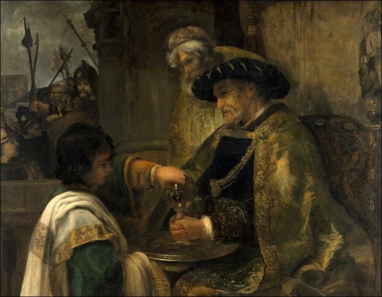 Galeria Plakatu, Plakat, Pilate Washing His Hands, Rembrandt, 42x29,7 cm Galeria Plakatu