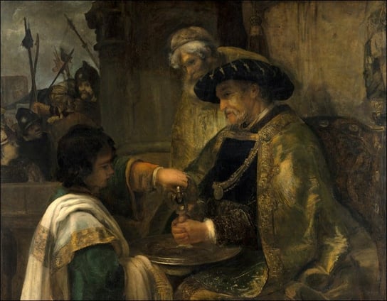 Galeria Plakatu, Plakat, Pilate Washing His Hands, Rembrandt, 91,5x61 cm Galeria Plakatu
