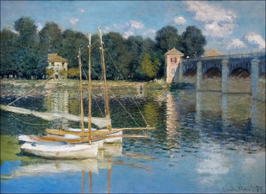 Galeria Plakatu, Plakat, Plakat, GALERIA PLAKATU, Le pont d argenteuil Claude Monet - plakat, Claude Monet, 100x70 cm Galeria Plakatu