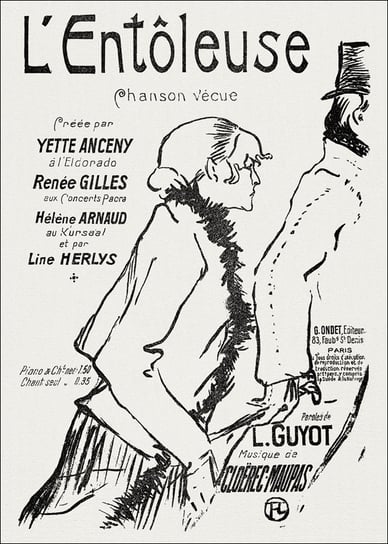 Galeria Plakatu, Plakat, Poor Street-Walker, Henri De Toulouse-Lautrec, 40x50 cm Galeria Plakatu