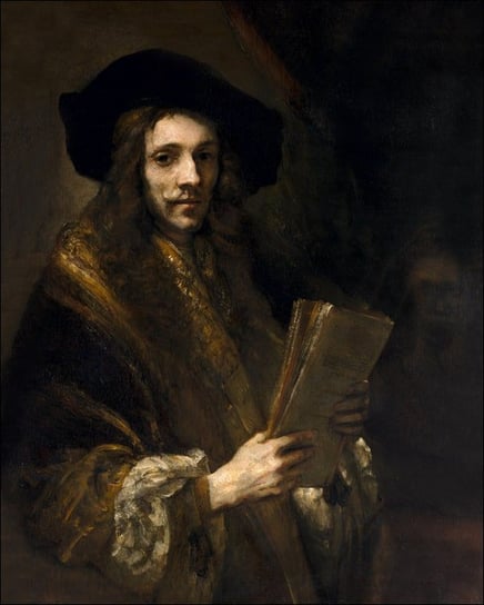 Galeria Plakatu, Plakat, Portrait of a Man (The Auctioneer), Rembrandt, 42x59,4 cm Galeria Plakatu