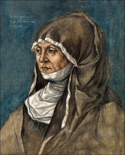 Galeria Plakatu, Plakat, Portrait of a Woman, Said to Be Caritas Pirckheimer (1467–1532), Albrecht Durer, 61x91,5 cm Galeria Plakatu