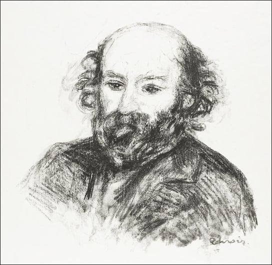 Galeria Plakatu, Plakat, Portrait of Cezanne, Pierre-Auguste Renoir, 60x60 cm Galeria Plakatu