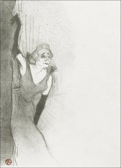 Galeria Plakatu, Plakat, Portrait of the Singer Yvette Guilbert on Stage, Henri De Toulouse-Lautrec, 40x60 cm Galeria Plakatu