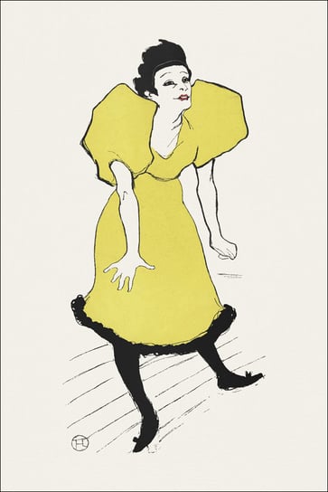 Galeria Plakatu, Plakat, Portret van komediespeelster Polaire op het toneel, Henri De Toulouse-Lautrec, 59,4x84,1 cm Galeria Plakatu