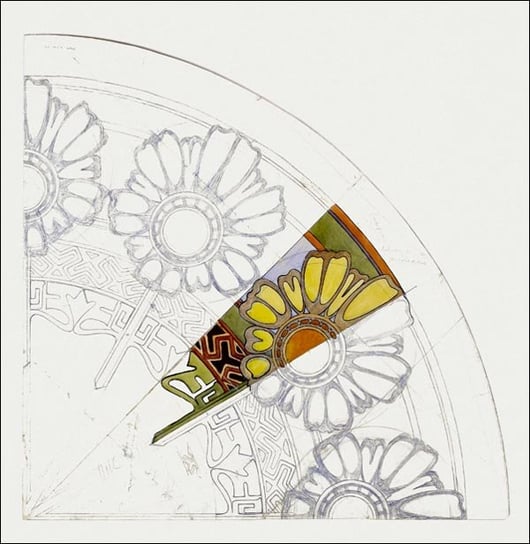 Galeria Plakatu, Plakat, Preparatory cardboard for a stained glass window, Alphonse Maria Mucha, 30x30 cm Galeria Plakatu