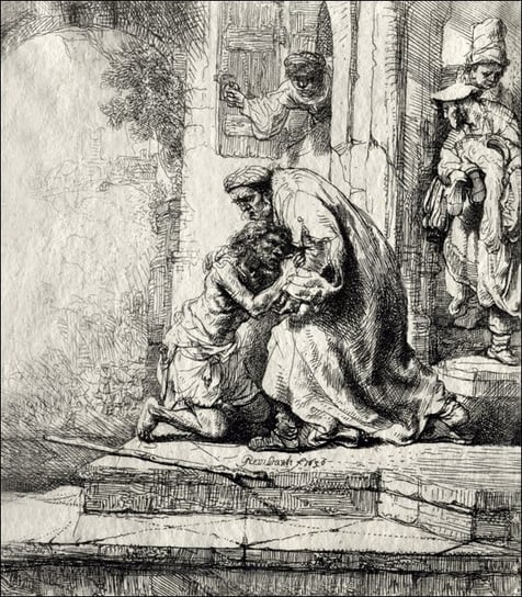 Galeria Plakatu, Plakat, Return of the Prodigal Son, Rembrandt, 21x29,7 cm Galeria Plakatu