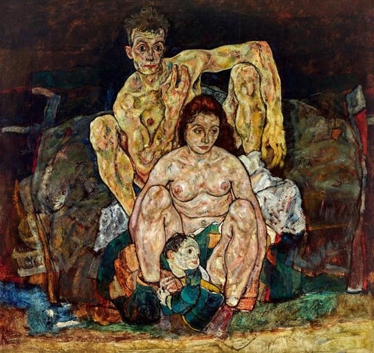 Galeria Plakatu, Plakat, Rodzina, Egon Schiele, 40x40 cm Galeria Plakatu