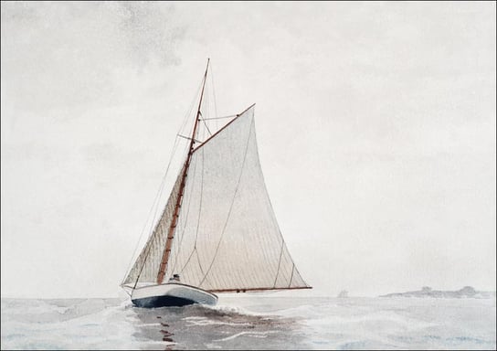 Galeria Plakatu, Plakat, Sailing off Gloucester, Winslow Homer, 59,4x42 cm Galeria Plakatu