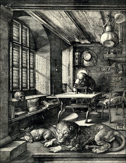 Galeria Plakatu, Plakat, Saint Jerome in His Study, Albrecht Durer, 59,4x84,1 cm Galeria Plakatu