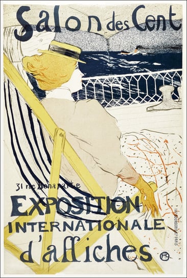 Galeria Plakatu, Plakat, Salon des Cent poster, Henri De Toulouse-Lautrec, 20x30 cm Galeria Plakatu