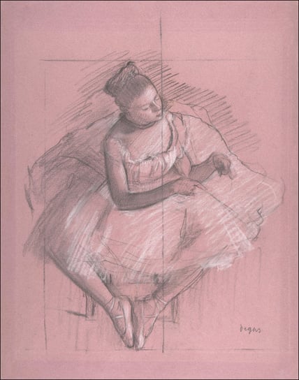 Galeria Plakatu, Plakat, Seated Dancer, Edgar Degas, 42x59,4 cm Galeria Plakatu