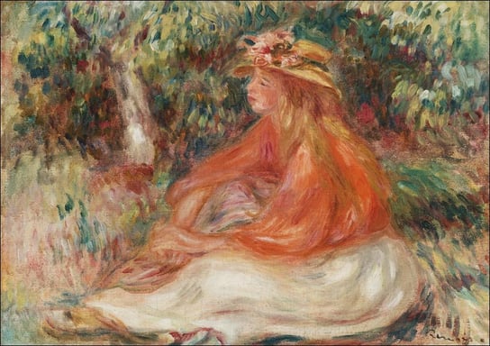 Galeria Plakatu, Plakat, Seated Woman, Pierre-Auguste Renoir, 40x30 cm Galeria Plakatu