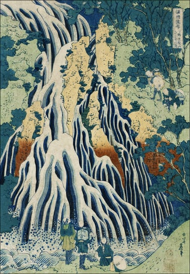 Galeria Plakatu, Plakat, Shimotsuke Kurokami-Yama Kurifuri no Taki, Hokusai, 30x40 cm Galeria Plakatu