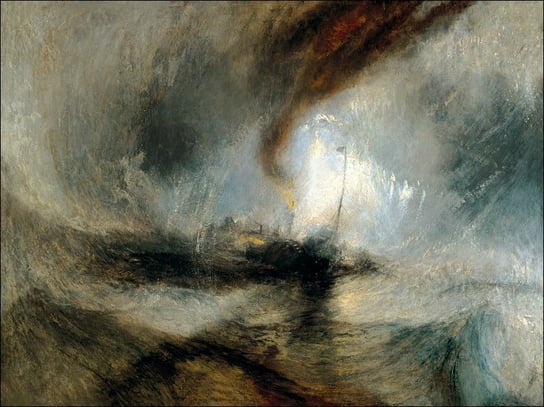 Galeria Plakatu, Plakat, Snow storm steam boat off a harbour s mouth, William Turner, 50x40 cm Galeria Plakatu