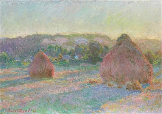 Galeria Plakatu, Plakat, Stacks of Wheat, End of Summer, Claude Monet, 29,7x21 cm Galeria Plakatu