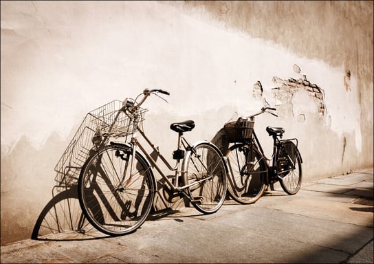 Galeria Plakatu, Plakat, Stare rowery, Włochy, 29,7x21 cm Galeria Plakatu