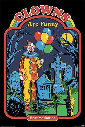 Galeria Plakatu, Plakat, Steven Rhodes Clowns are Funny, 61x91,5 cm Galeria Plakatu