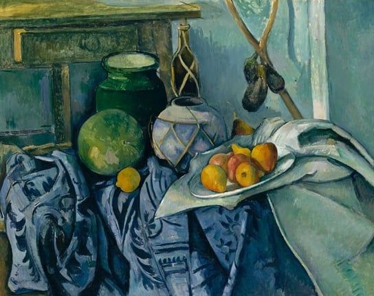 Galeria Plakatu, Plakat, Still Life With A Ginger Jar And Eggplants, Paul Cézanne, 59,4X42 Cm Galeria Plakatu