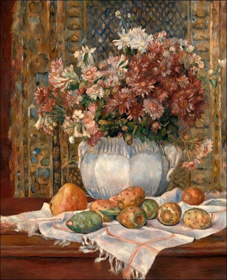 Galeria Plakatu, Plakat, Still Life With Flowers And Prickly Pears, Auguste Renoir, 20x30 cm Galeria Plakatu