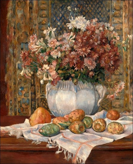 Galeria Plakatu, Plakat, Still Life With Flowers And Prickly Pears, Auguste Renoir, 30x40 cm Galeria Plakatu