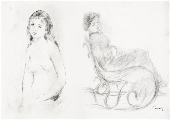 Galeria Plakatu, Plakat, Study for a Female Bather, Pierre-Auguste Renoir, 84,1x59,4 cm Galeria Plakatu
