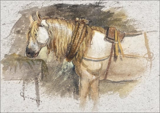 Galeria Plakatu, Plakat, Study of a Horse, Brittany, Samuel Colman, 80x60 cm Galeria Plakatu