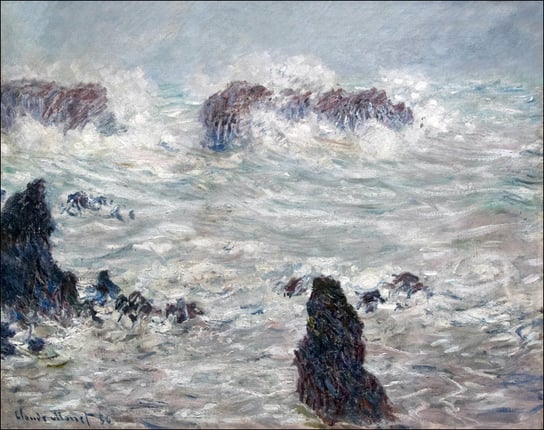 Galeria Plakatu, Plakat, Temp te c tes de belle le claude, Claude Monet, 42x29,7 cm Galeria Plakatu