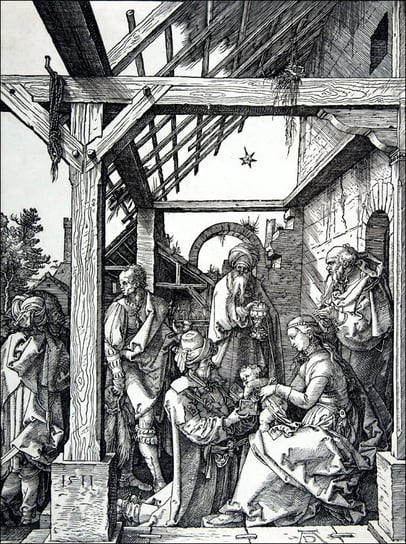 Galeria Plakatu, Plakat, The Adoration of the Magi, Albrecht Durer, 21x29,7 cm Galeria Plakatu