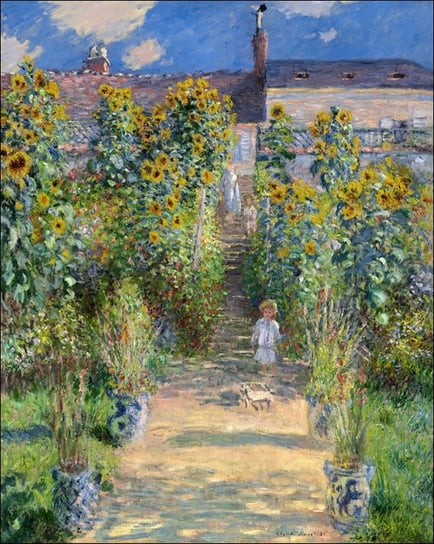 Galeria Plakatu, Plakat, The Artist&rsquo;s Garden at Vétheuil, Claude Monet, 30x40 cm Galeria Plakatu