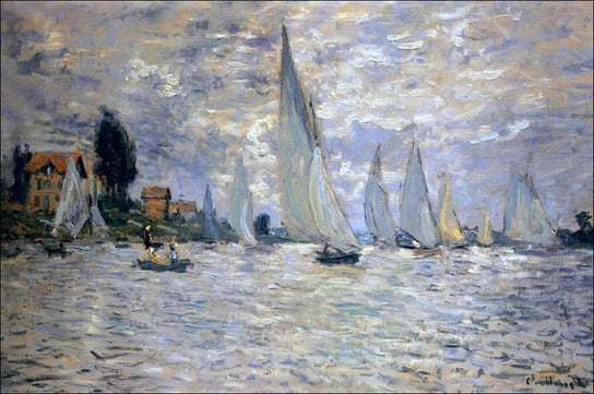 Galeria Plakatu, Plakat, The boats regatta at argenteuil, Claude Monet, 30x20 cm Galeria Plakatu