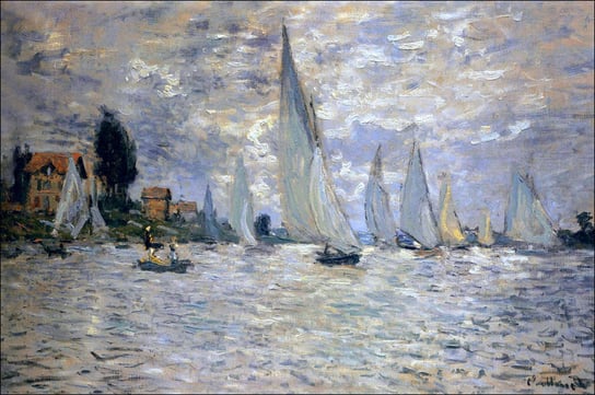 Galeria Plakatu, Plakat, The boats regatta at argenteuil, Claude Monet, 84,1x59,4 cm Galeria Plakatu