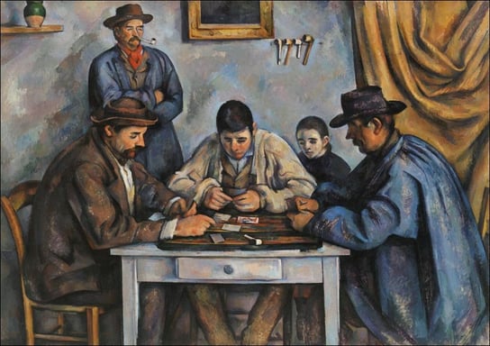 Galeria Plakatu, Plakat, The Card Players, Paul Cézanne, 100x70 cm Galeria Plakatu