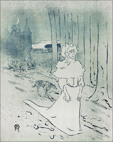 Galeria Plakatu, Plakat, The Chatelaine or the Tocsin, Henri De Toulouse-Lautrec, 42x59,4 cm Galeria Plakatu
