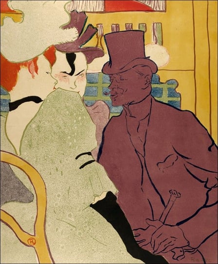 Galeria Plakatu, Plakat, The Englishman at the Moulin Rouge, Henri de Toulouse-Lautrec, 30x40 cm Galeria Plakatu