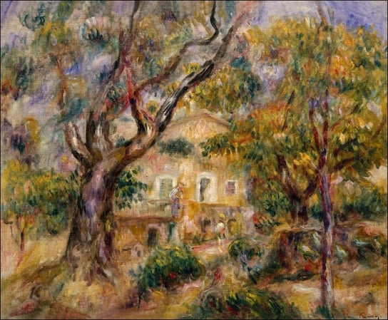 Galeria Plakatu, Plakat, The Farm at Les Collettes, Cagnes, Auguste Renoir, 29,7x21 cm Galeria Plakatu