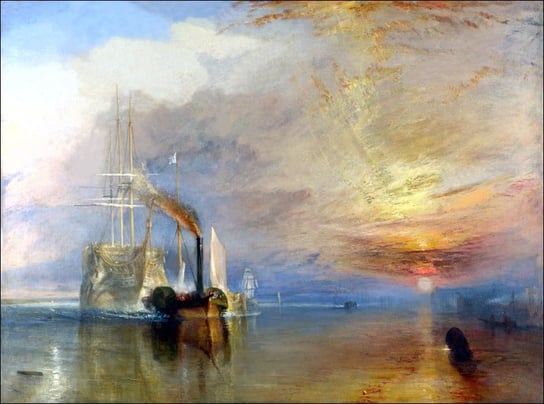 Galeria Plakatu, Plakat, The fighting temeraire tugged to her last berth to be broken up 1839, William Turner, 60x40 cm Galeria Plakatu