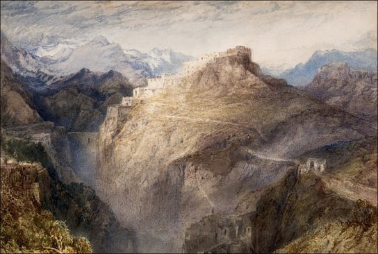 Galeria Plakatu, Plakat, The Fort of L_Esseillon, Val de la Maurienne, France, William Turner, 50x40 cm Galeria Plakatu