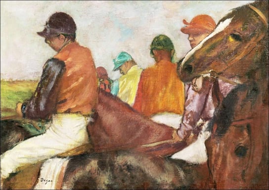 Galeria Plakatu, Plakat, The Jockeys, Edgar Degas, 29,7x21 cm Galeria Plakatu