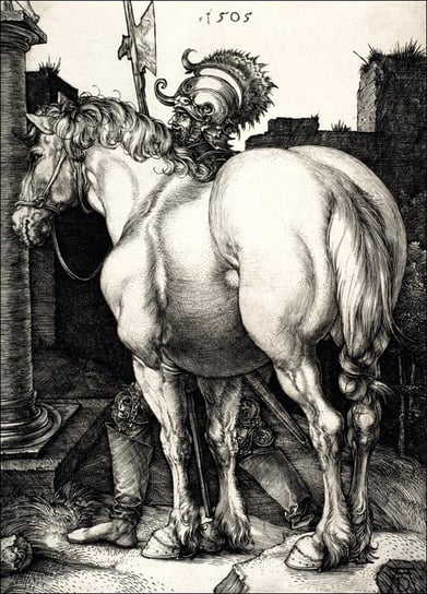Galeria Plakatu, Plakat, The Large Horse, Albrecht Durer, 60x80 cm Galeria Plakatu