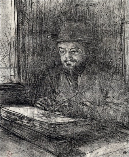 Galeria Plakatu, Plakat, The Master Printmaker Adolphe Albert, Henri de Toulouse-Lautrec, 29,7x42 cm Galeria Plakatu