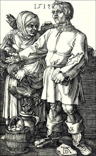 Galeria Plakatu, Plakat, The Peasant Couple at Market, Albrecht Durer, 59,4x84,1 cm Galeria Plakatu