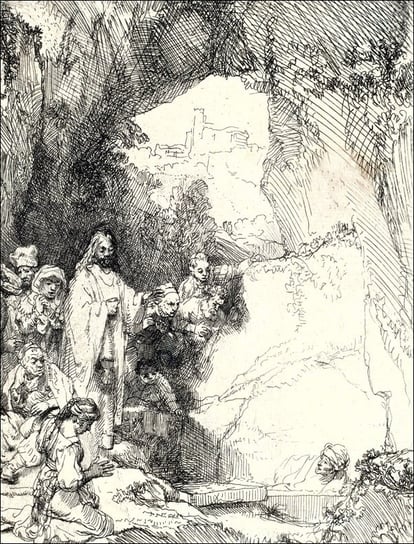 Galeria Plakatu, Plakat, The Raising of Lazarus Small Plate, Rembrandt, 40x50 cm Galeria Plakatu