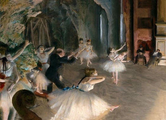 Galeria Plakatu, Plakat, The Rehearsal Onstage, Edgar Degas, 42x29,7 cm Galeria Plakatu