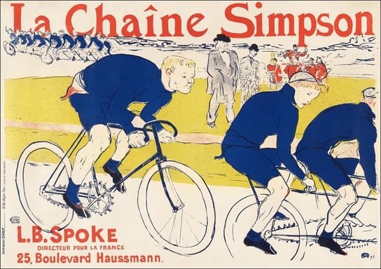 Galeria Plakatu, Plakat, The Simpson Chain, Henri De Toulouse-Lautrec, 61x91,5 cm Galeria Plakatu