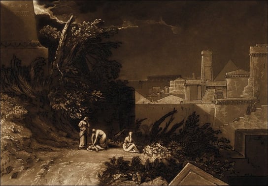 Galeria Plakatu, Plakat, The Tenth Plague of Egypt (Liber Studiorum, part xII, plate 61), William Turner, 59,4x42 cm Galeria Plakatu