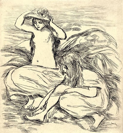 Galeria Plakatu, Plakat, The Two Bathers, Auguste Renoir, 30x30 cm Galeria Plakatu