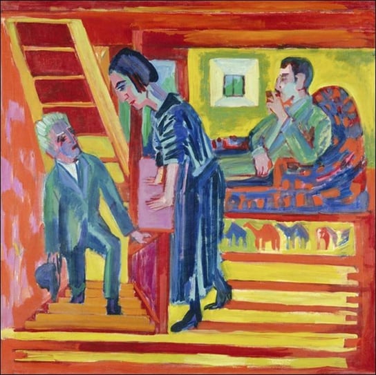Galeria Plakatu, Plakat, The Visit, Ernst Ludwig Kirchner, 40x40 cm Galeria Plakatu